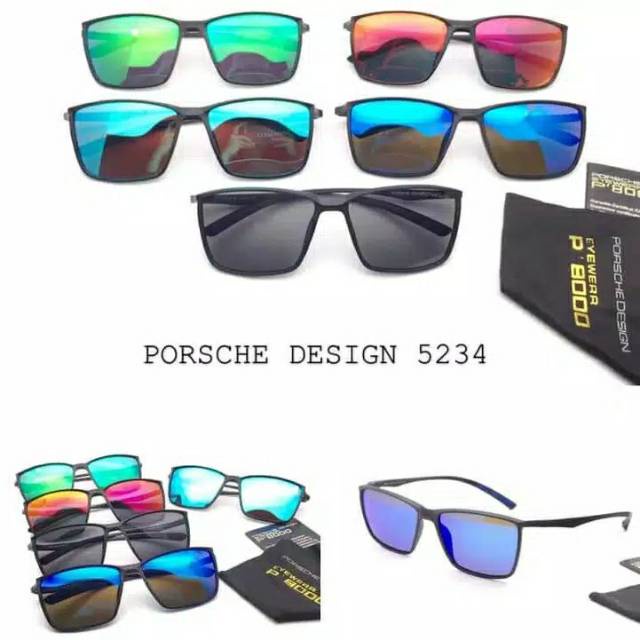 KACAMATA PRIA PORSCHE DESIGN ALLOY P8000 POLARIZED Fullset free lap dan cairan pembersih cocok untuk