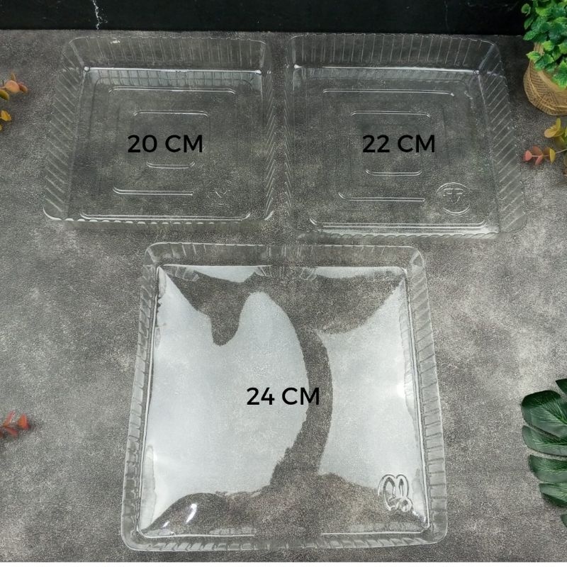 Alas Mika Puding Kotak isi 10pcs / Alas Mika Pudding / Mika Puding Plastik