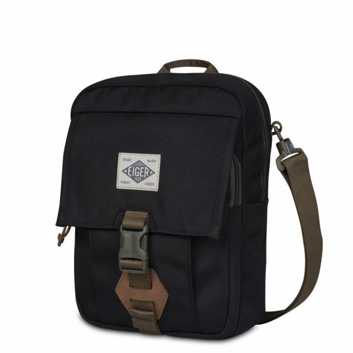 Tas Selempang Besar Eiger Sender 10 2A Black Original Murah