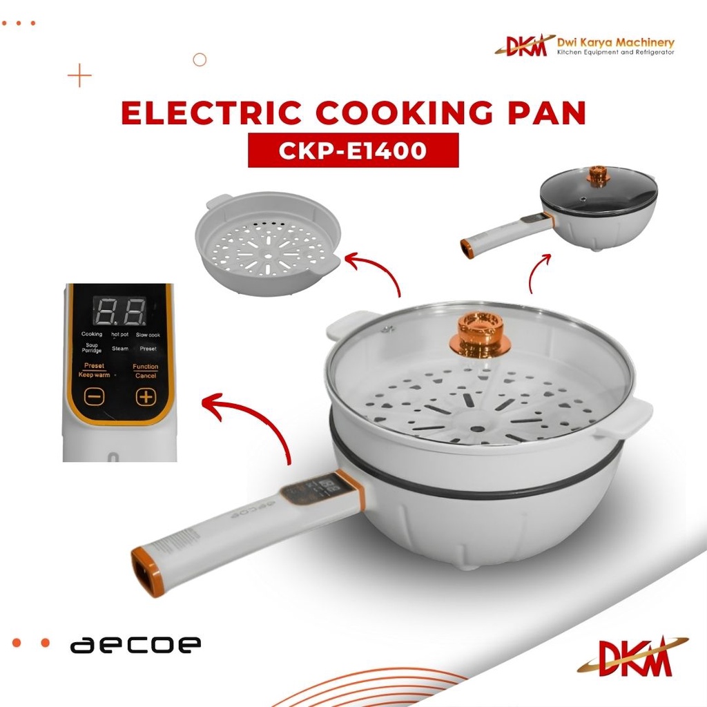 AECOE Electric Cooking Pan CKP-E1400 / Mesin Pemasak Serbaguna