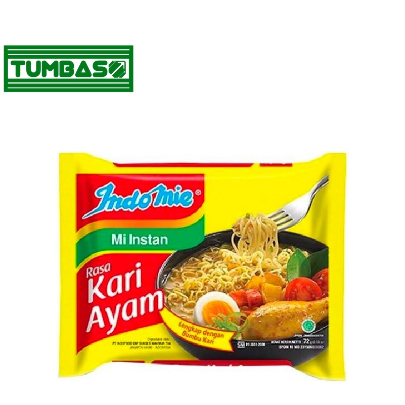 

Tumbaso Indomie Mie Instan Kari Ayam 2 x 72 gr