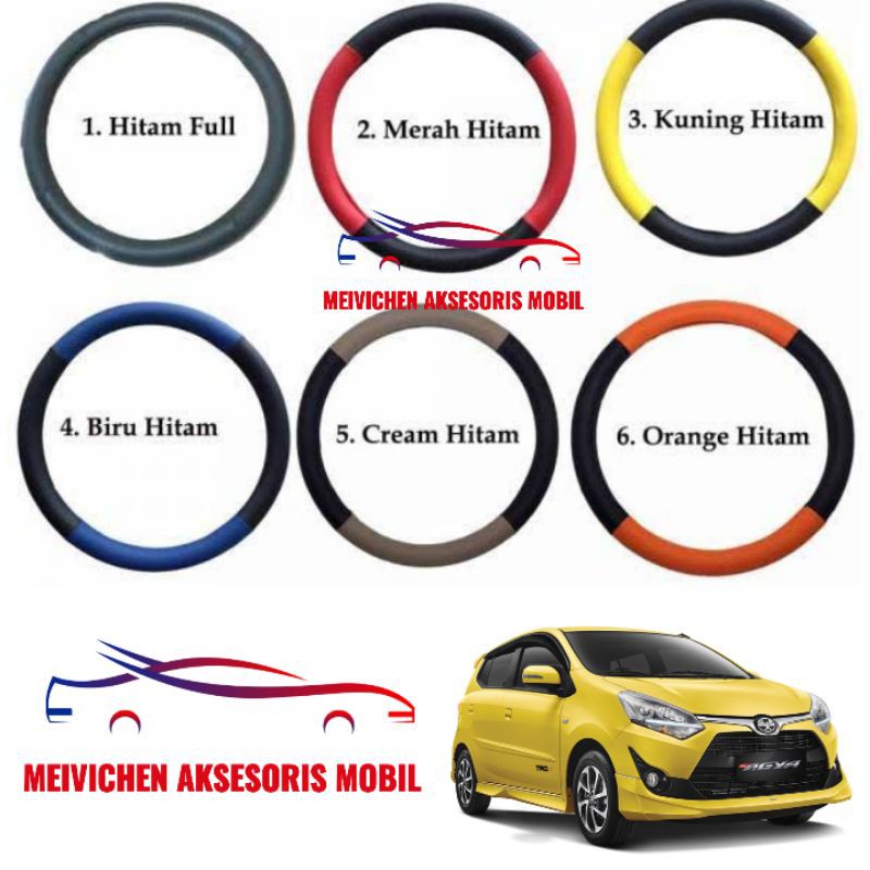 Sarung Stir Mobil - Cover Steer - Setir Mobil NEW Agya 2017 Variasi mobil