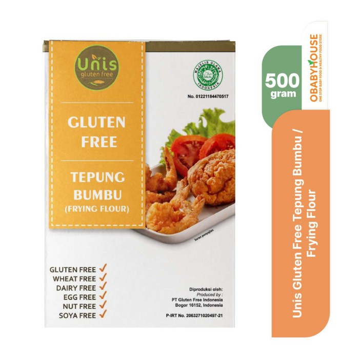 

Bisa COD Murmer Unis Gluten Free Tepung Bumbu / Frying Flour 500 gr