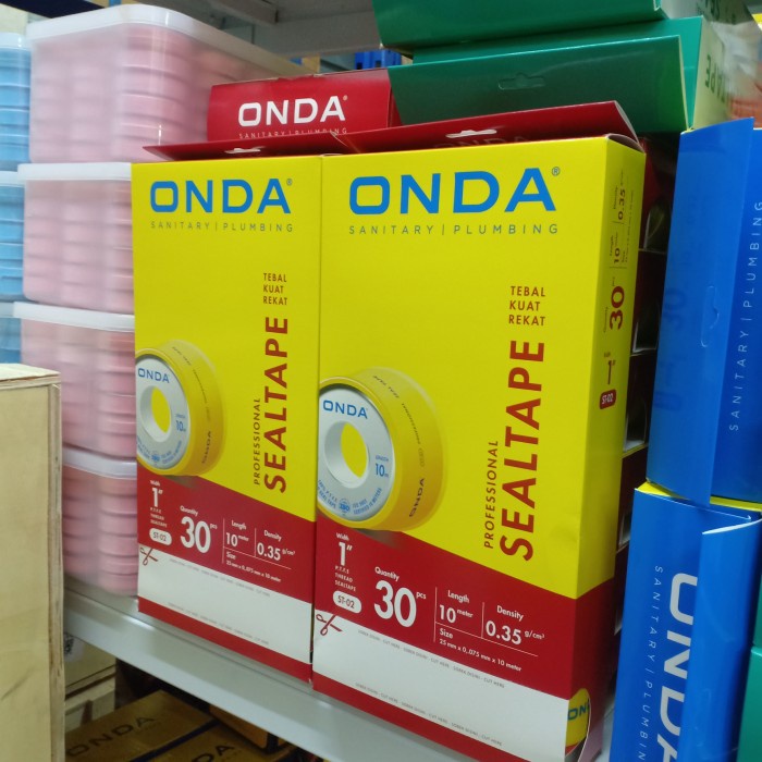 

seal tape onda 1"inch 1kotak 30pcs