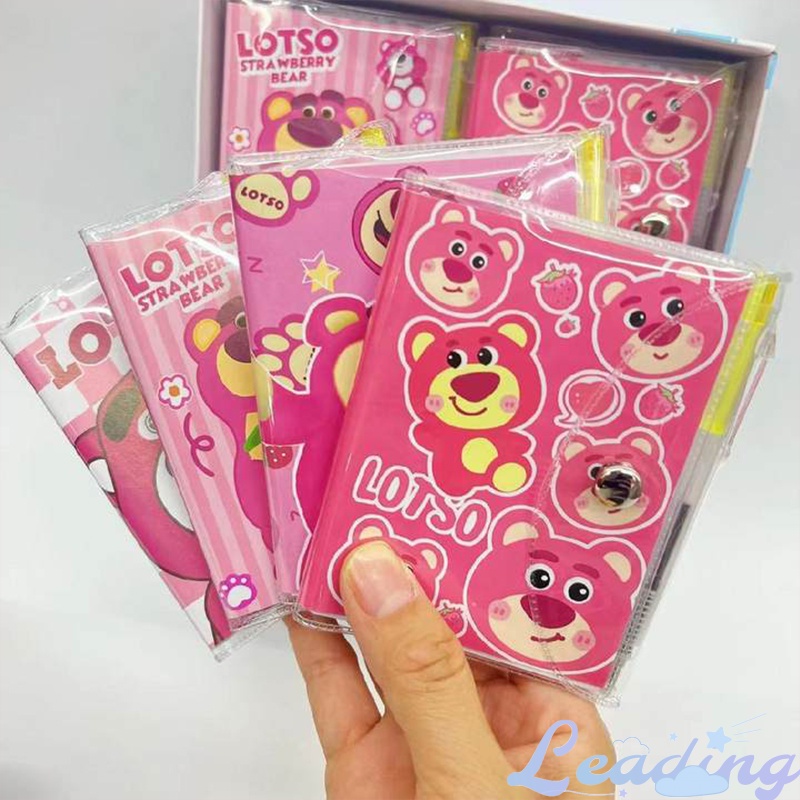 

Notebook Sanrio Bear Lucu Strawberry Kartun Notebook Single Line notebook-Le