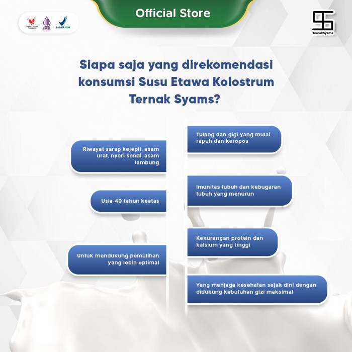 

✨PROMO✨ -Premium Susu Kambing Etawa Kolostrum Colostrum Bubuk Ternak Syams 500