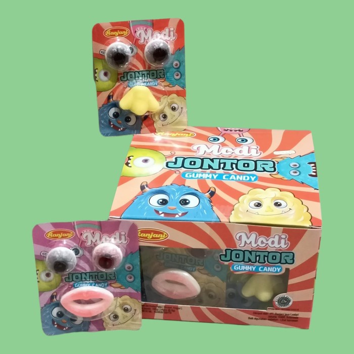 

✨PROMO✨ -Ranjani Modi JONTOR GUmmy Candy Permen Bentuk Bibir&Mata [24 pcs/box]