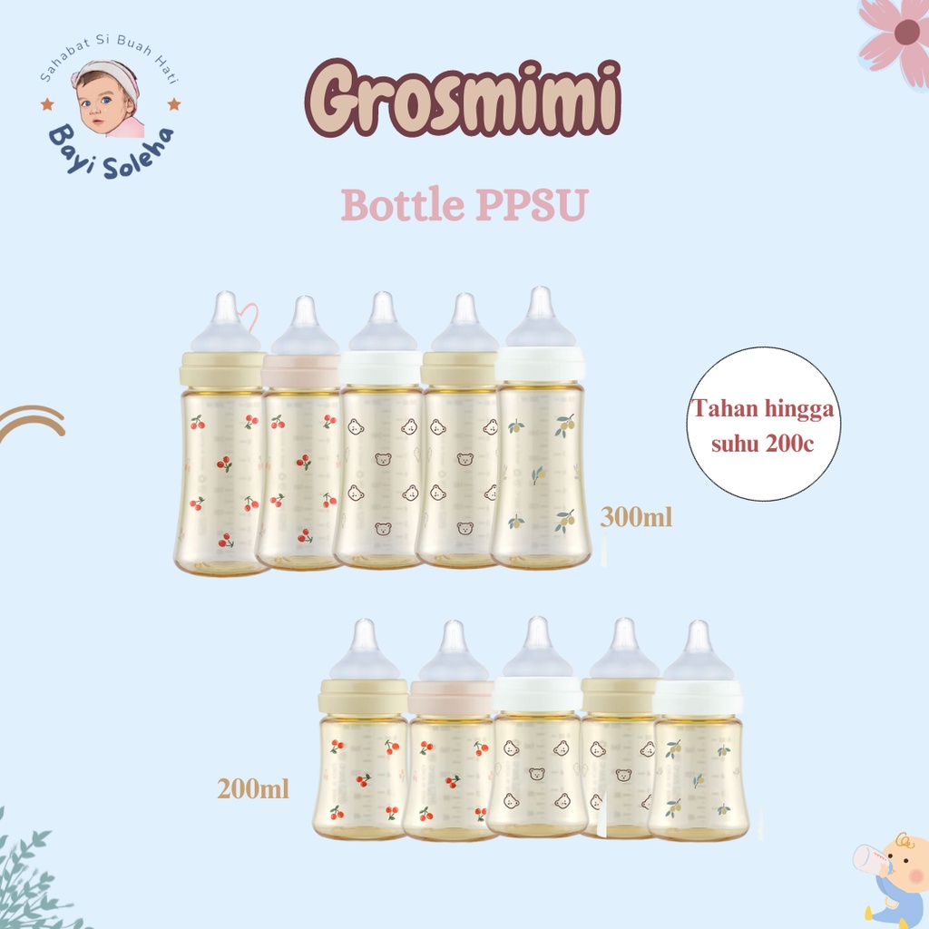 [BS] Grosmimi PPSU Feeding Bottle / Botol Susu Bayi / Botol PPSU Bayi