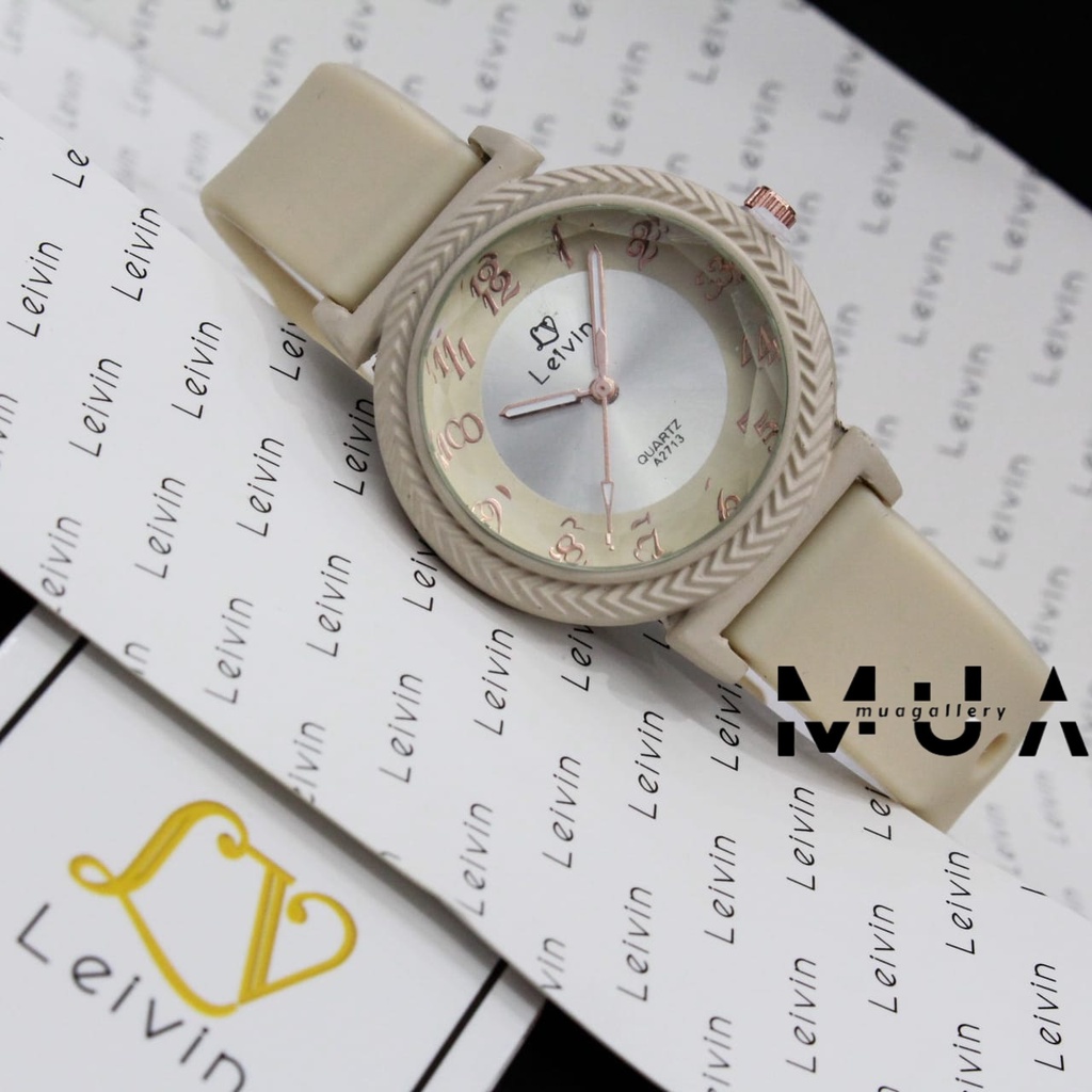 Jam Tangan Wanita Leivin LV-A2713 LV A2713 Ori Fashion Watch Analog Tali Rubber