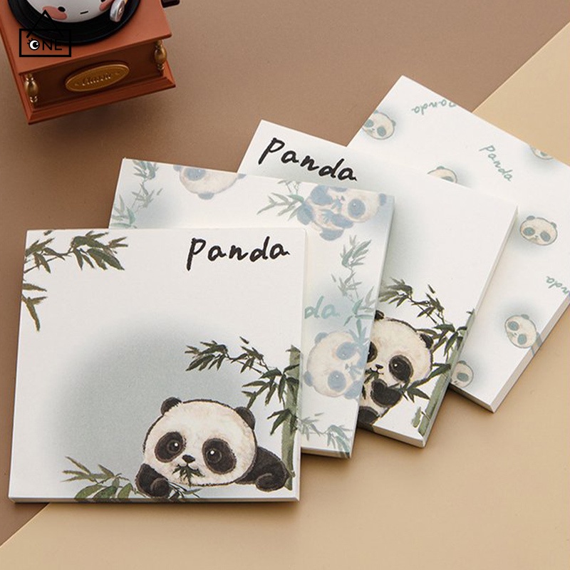 

COD❤️Panda Memo Book Tearable Sticky Note Creative Memo Cartoon Cute Booklet -a.one