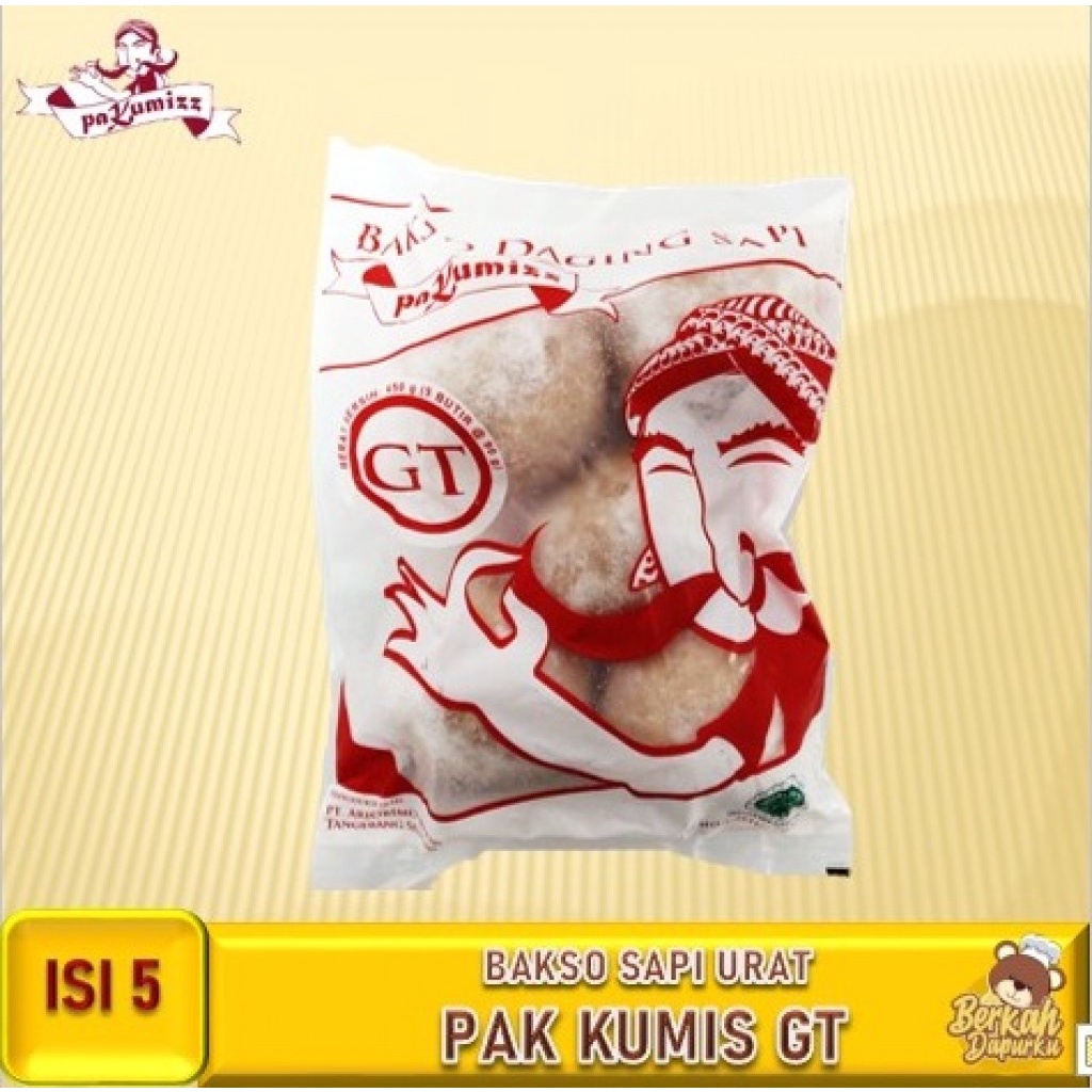 

Bakso Urat Pak Kumis GT-5 Baso Urat Besar Isi 5