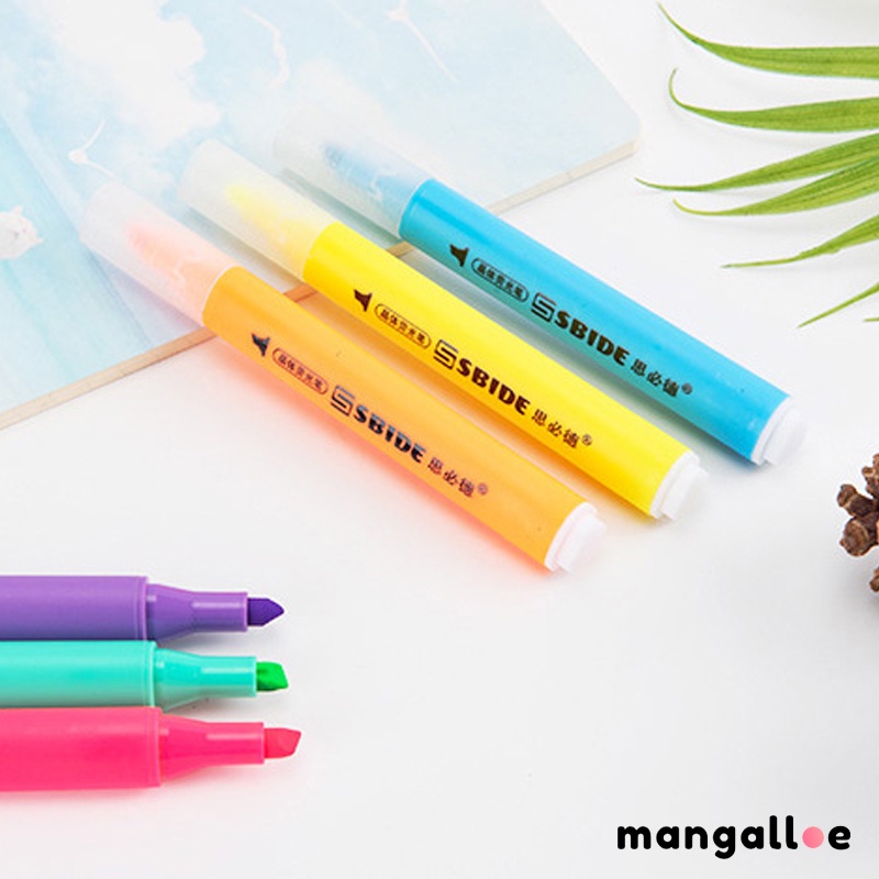 

Spidol Highlighter segi tiga Journal Marker Warna Pen Alat Tulis Replacement Stabilo - MG