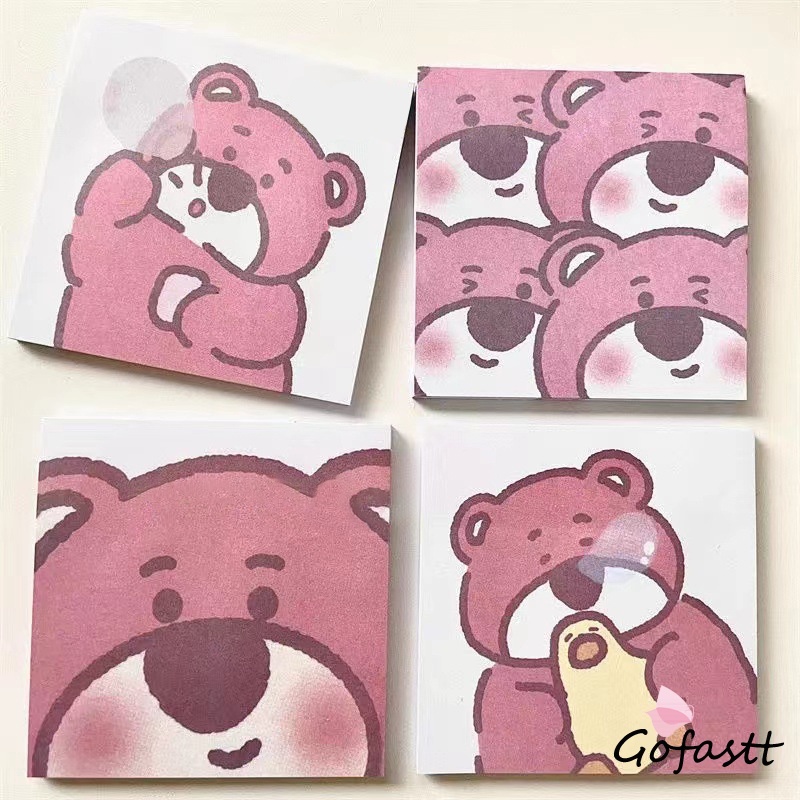 

Catatan Post-t Beruang Stroberi Lucu Catatan Siswa Alat Tulis Catatan Lengket Tinggi-G