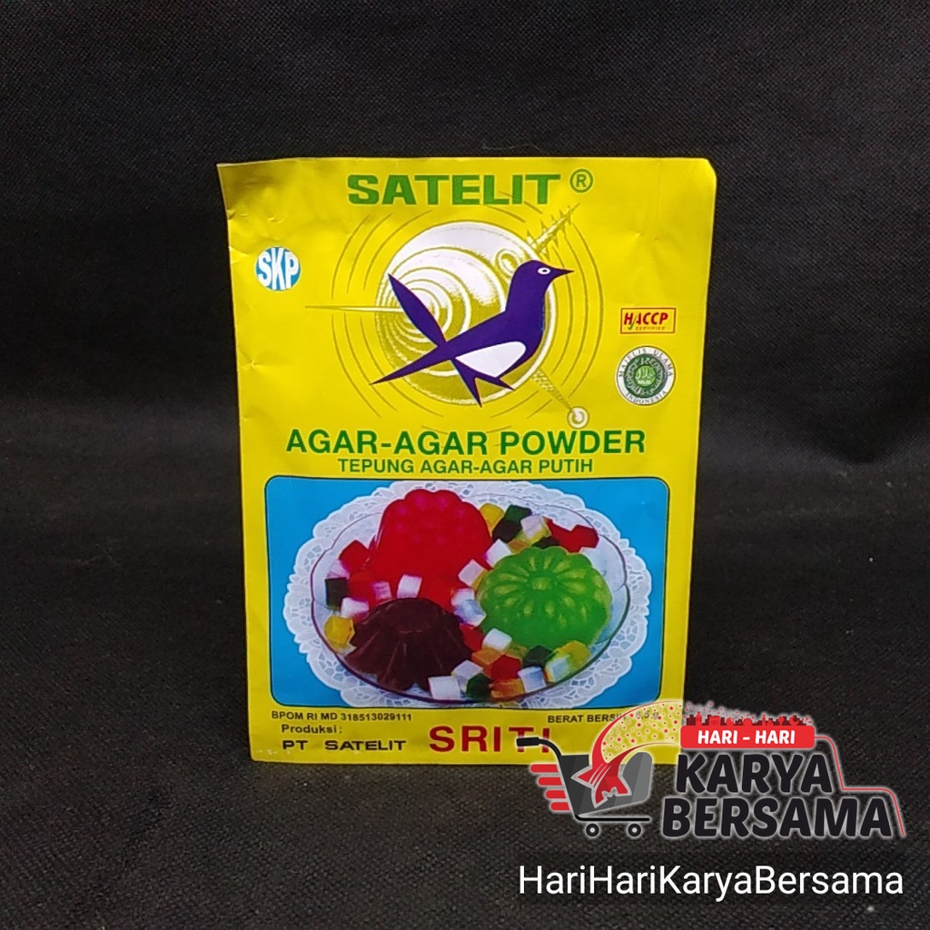 

SATELIT SRITI TEPUNG AGAR-AGAR PUTIH 6.5GR