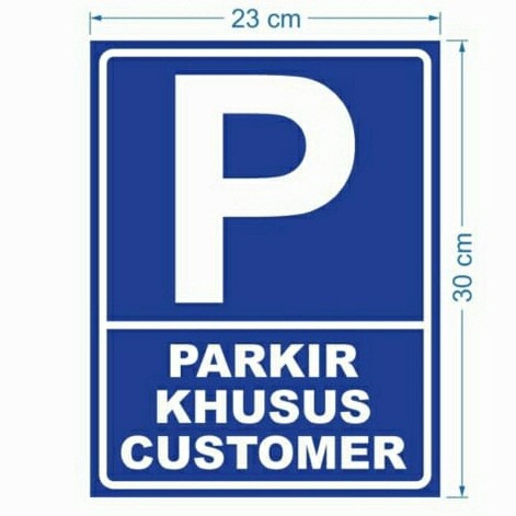 

kurniacollection09_id Promo Terbaru stiker vinyl 23x30cm Parkir khusus customer sign rambu k3