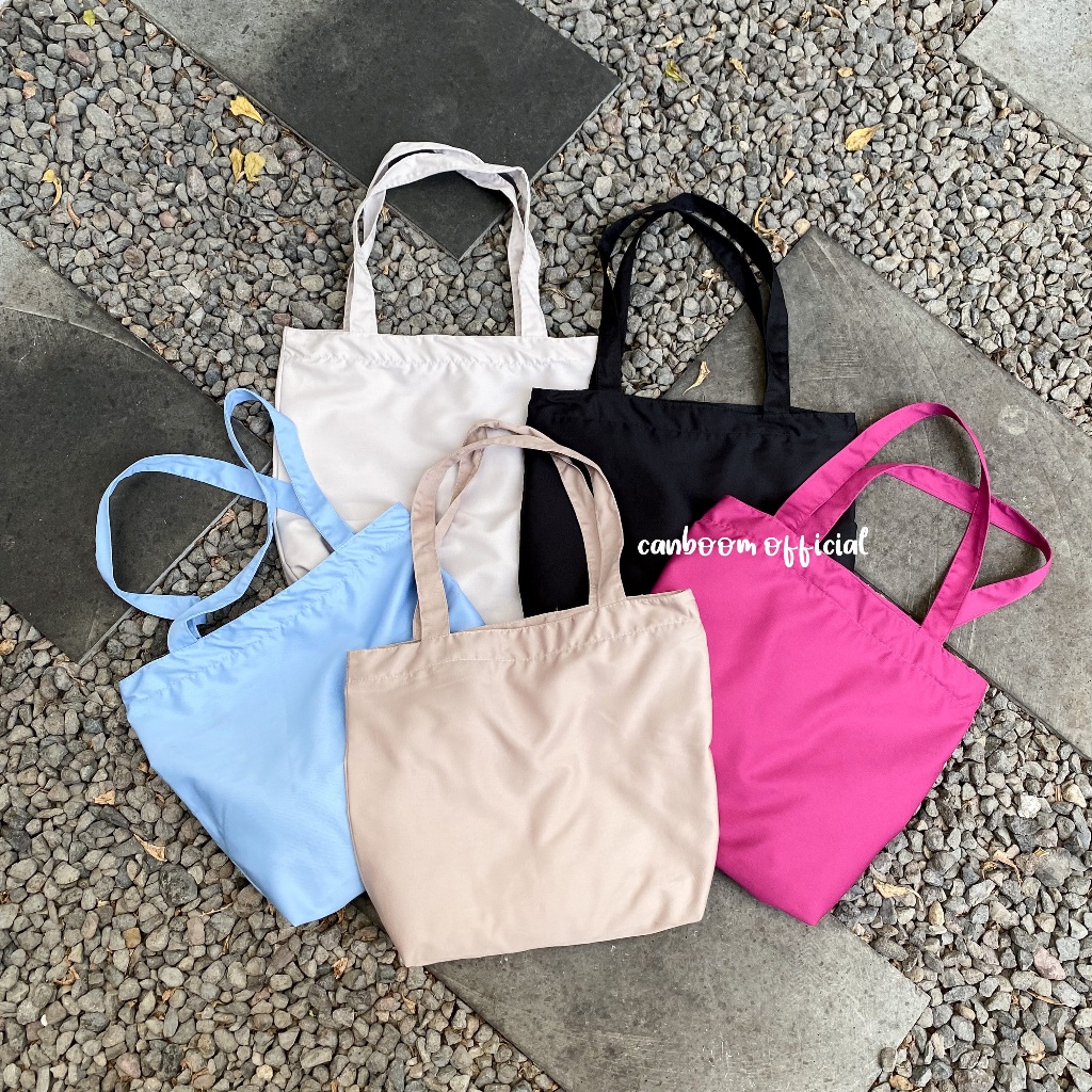 Totebag model landscape kanvas drill polos