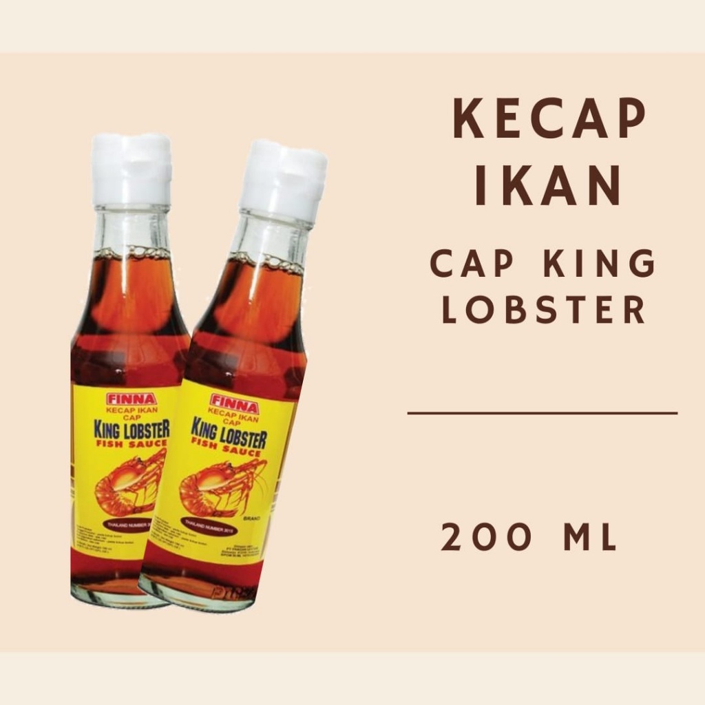 

FINNA Kecap Ikan King Lobster 200ml – Pichai Fish Sauce 200 ml