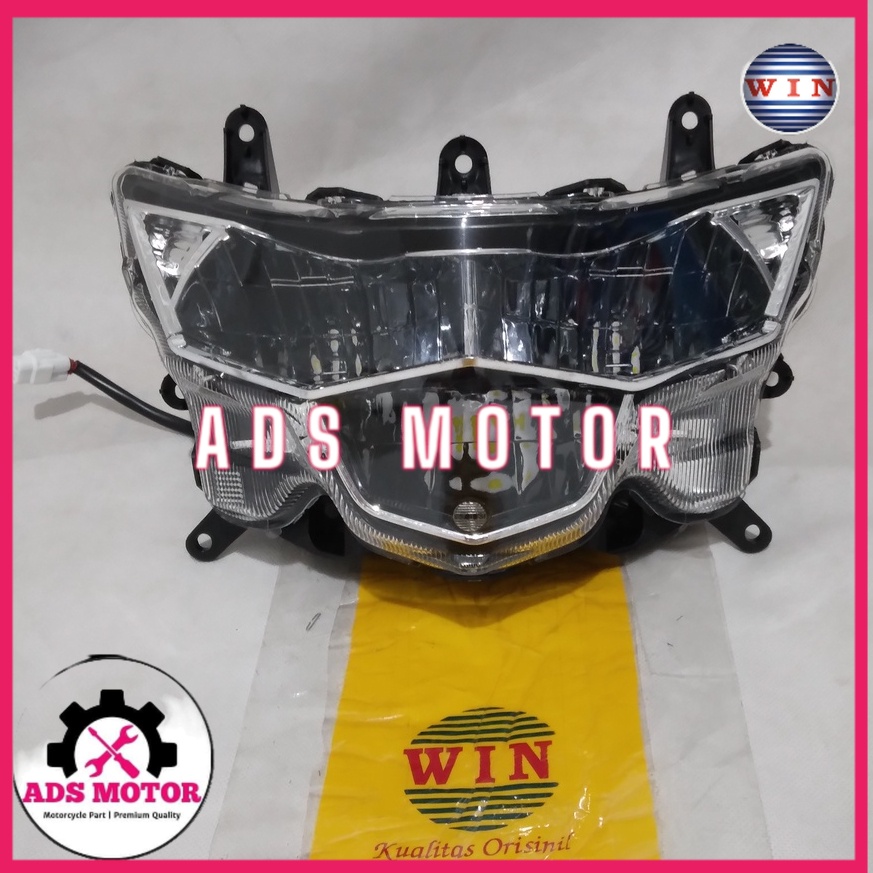 Lampu Depan Mio Soul GT 125 Blue Core + LED 2015 2016 2017 2018 WIN | reflektor headlamp WIN | head 