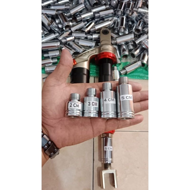 Peninggi Sambungan Shock shokSkok Belakang Matic Metic BEAT FI STREET DLL Rossi variasi & sparepart