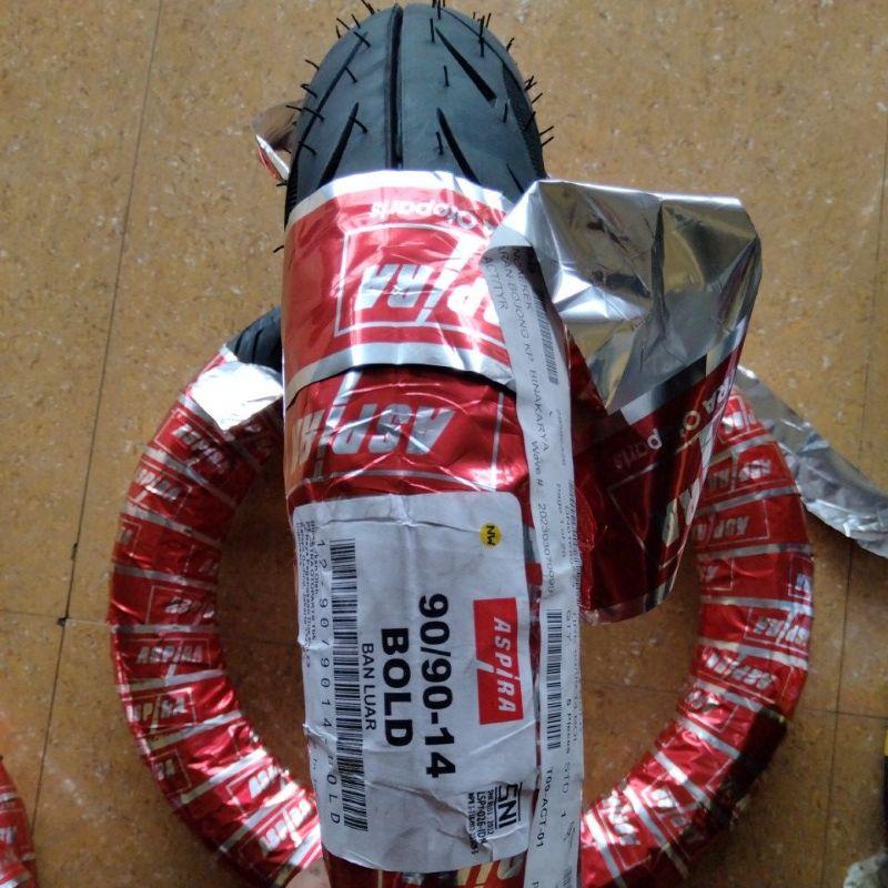 ASPIRA 90/90-14 BOLD BAN LUAR ASPIRA TUBETIPE Ring 14 Ban Belakang Motor Matik Beat Vario Scoopy Mio