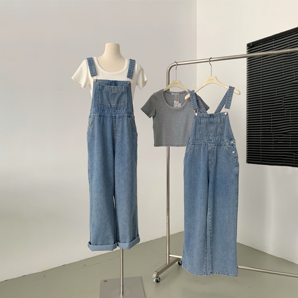 Jumbo jumpsuit celana kodok setelan baju kodok wanita baju overal jeans overall remaja perempuan jum