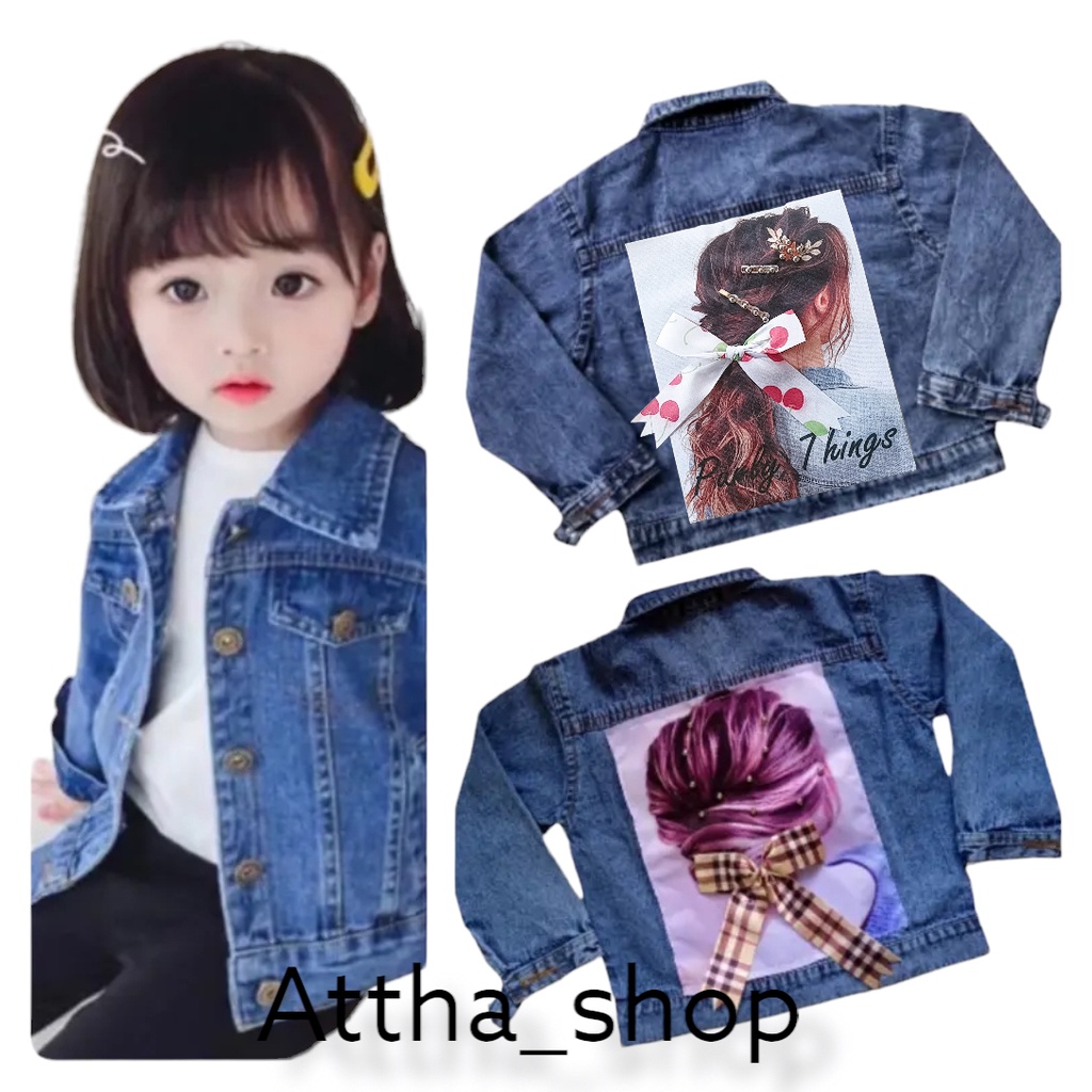 JAKET JEANS ANAK KARAKTER 3D#JAKET VIRAL GAMBAR PITA usia 1-12th