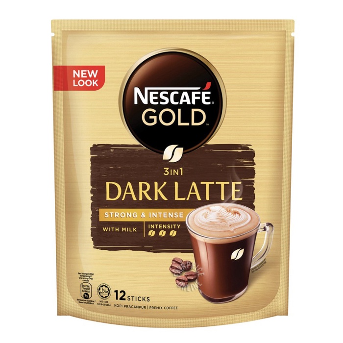 

Nescafe Gold Dark Latte Strong & Intense 12'S X 34gr Impor
