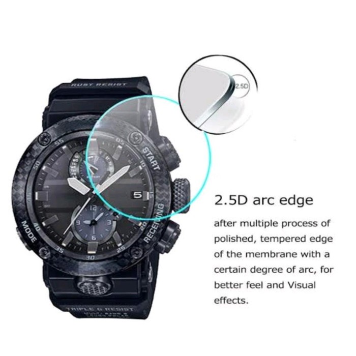 nur tempered glass for CASIO GWR B1000 GWR-B1000 anti gores jam tangan TG pelindung layar screen pro
