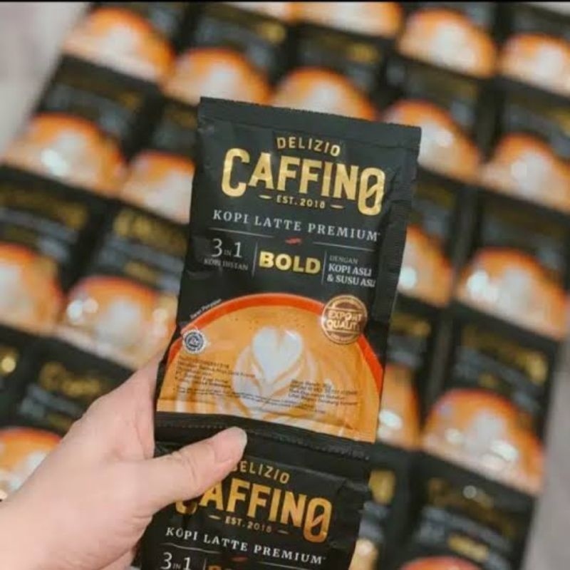 

Kopi Caffino bold dark cappucino 3 in 1 kopi premium sachet