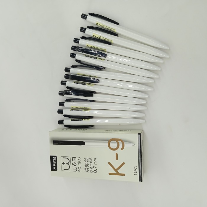 

Pena Pulpen Gel 7,0mm 12 Pcs Tinta Hitam/Pena Tekan 12 Pcs Tinta Hitam
