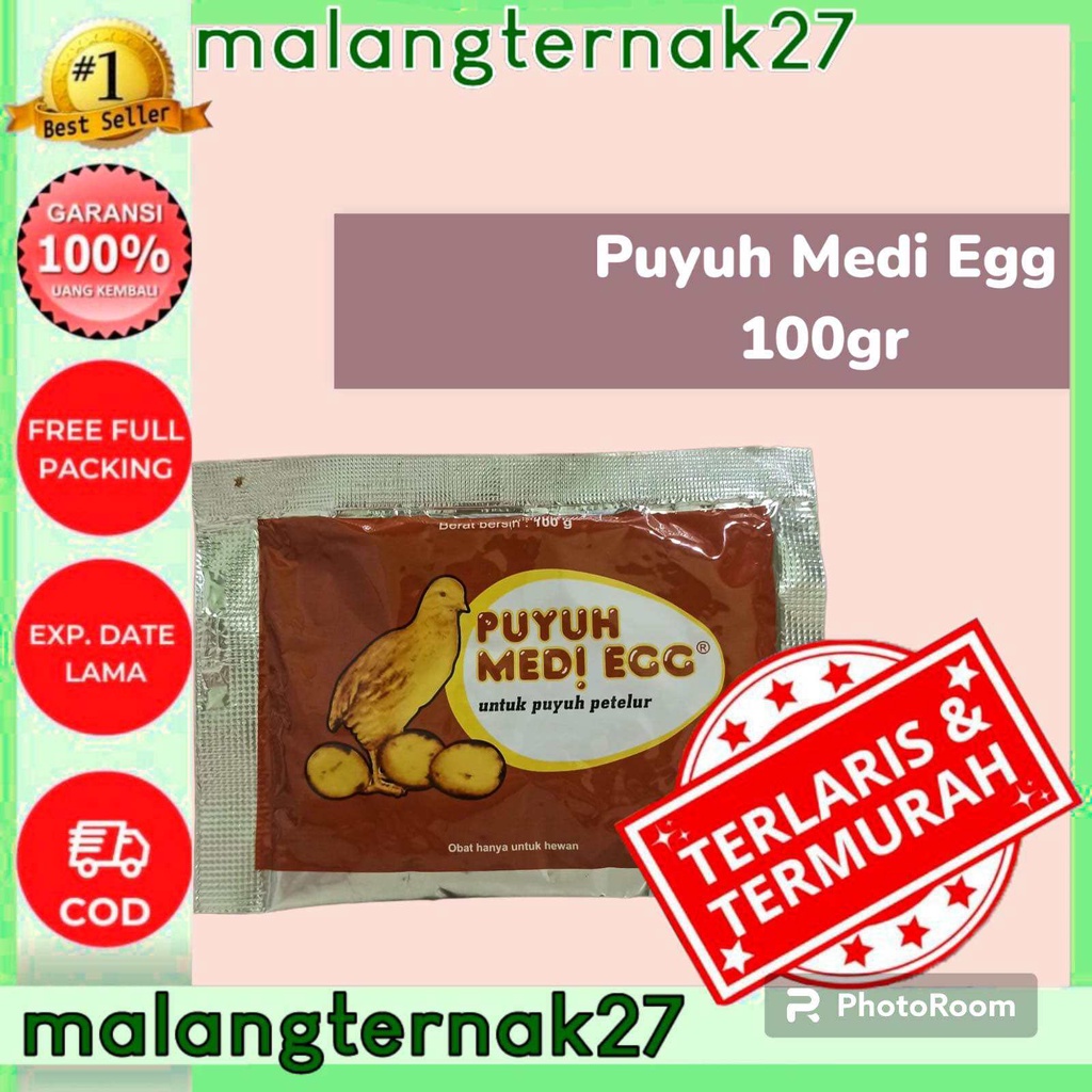 PUYUH MEDI EGG 100 gr - Vitamin Burung Puyuh Petelur memacu produksi telur puyuh untuk burung puyuh 