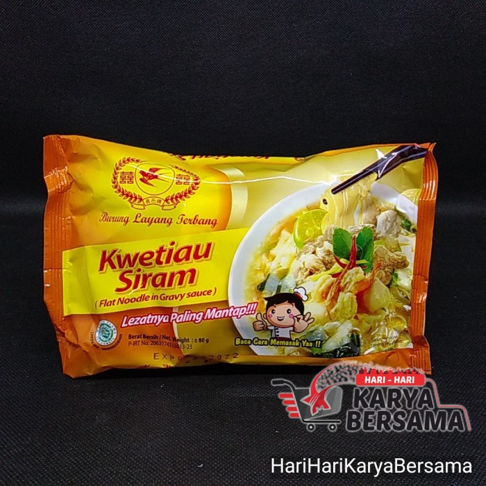 

BURUNG LAYANG TERBANG KWETIAU SIRAM INSTANT 80GR