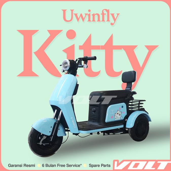 Uwinfly Kitty Listrik Roda 3 / Sepeda Listrik Roda 3 500W Bergaransi