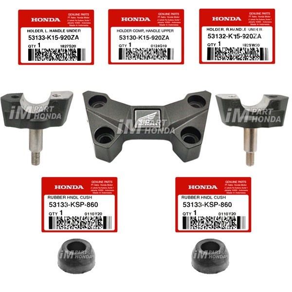 Paket Raiser - Dudukan Stang Kanan Kiri - Set Karet 2 pcs CB 150 R LED