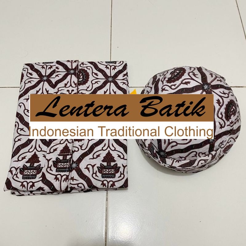 Setelan Bawahan Rok Jarik Batik Wanita Pria Blangkon Sarimbit Prewedding Pengantin Jawa Premium Jumb