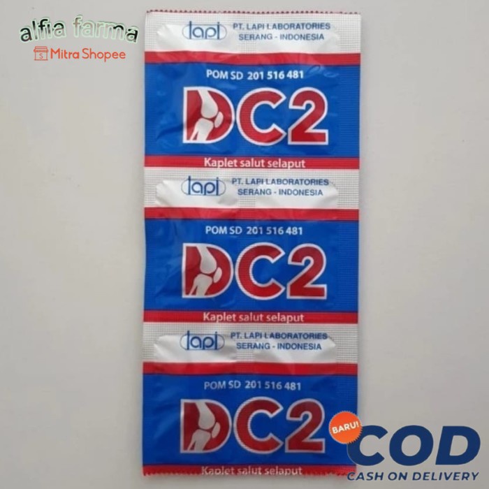 DC2 | DC 2 VITAMIN TULANG LAPI - STRIP 6 KAPLET originale