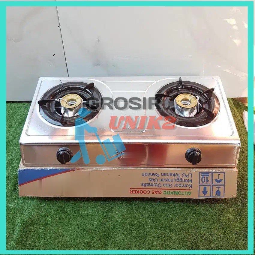 KOMPOR GAS 2 TUNGKU GROSIR UNIK KOMPOR GAS DUA TUNGKU STAINLESS