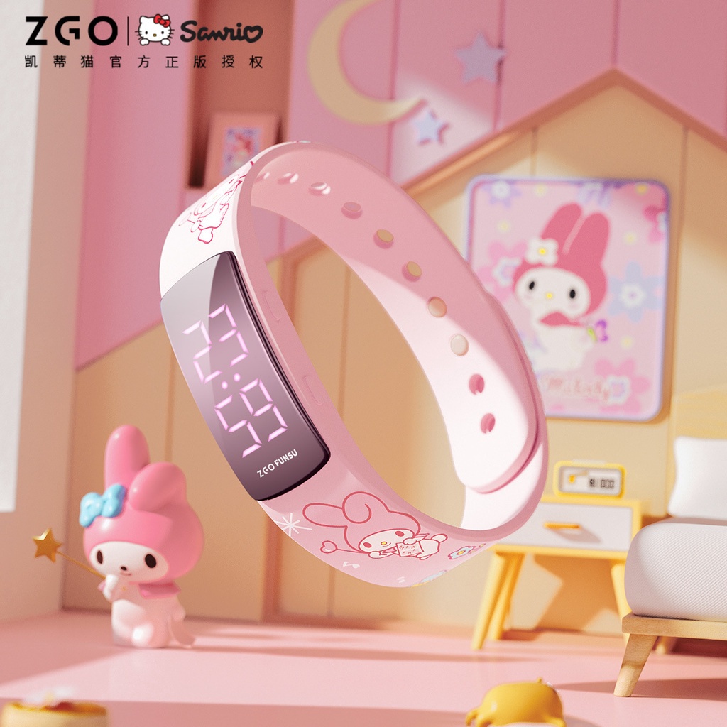 Jam Tangan Anak Sanrio Zgo Bersama Nama Meilti Bersama Nama Watch Wanita Olahraga  Smart Gelang Tren