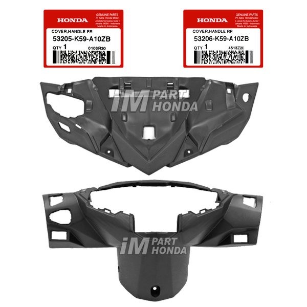 53205-K59-A10ZB 53206-K59-A10ZB Batok Depan Belakang Vario 125 150 ISS