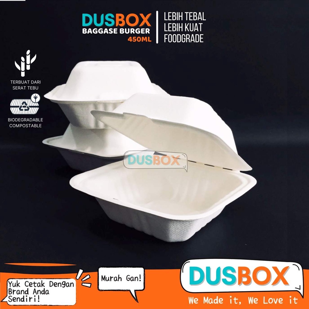 Baggase Box, Baggase Burger, Box Burger, Dus Burger, Kemasan Burger, Bagasse Box, Baggase Box Cake B