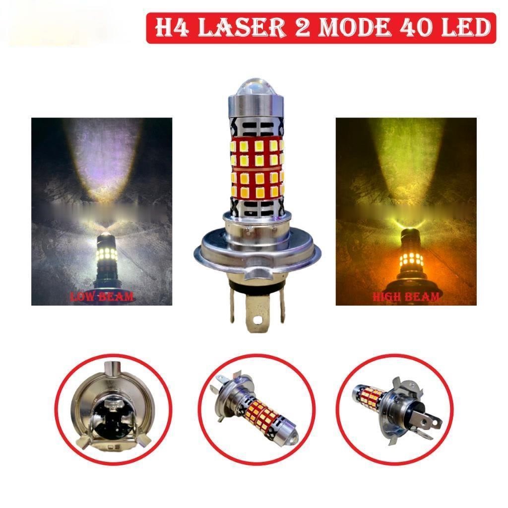 LAMPU DEPAN  LED H4 LASER LS4 MONSTER 40 LED 2 WARNA | LAMPU DEPAN H4 2 MODE AC DC
motor