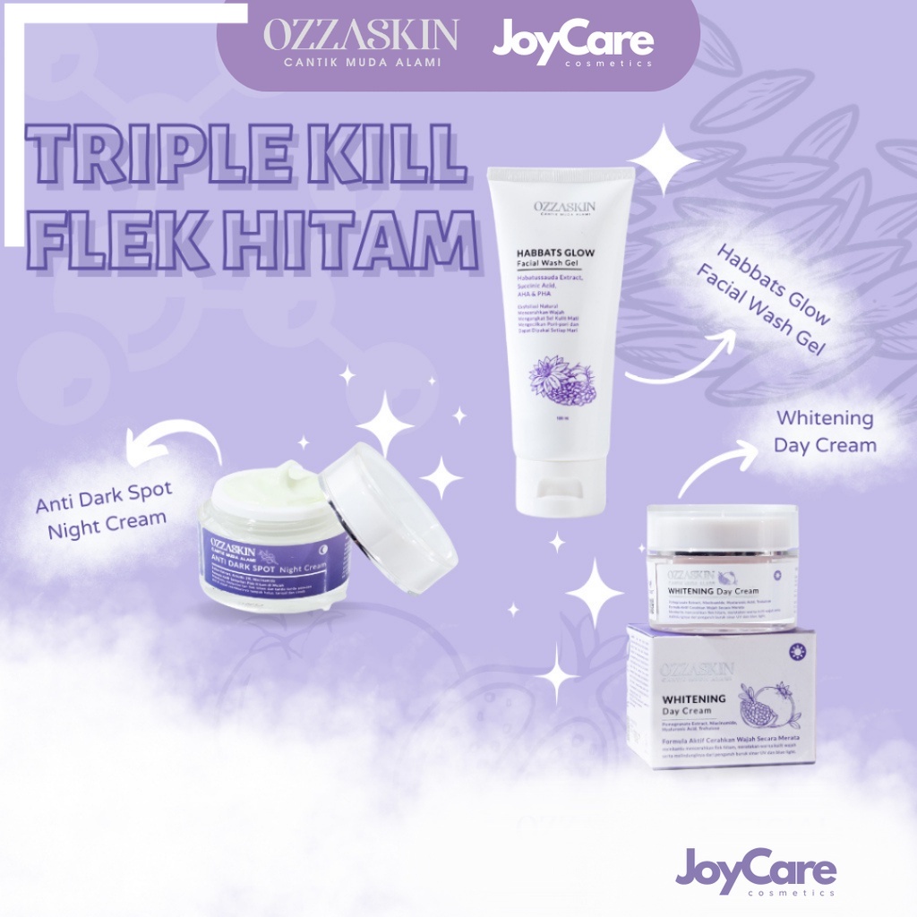 PAKET KRIM BASIC FLEK TREATMENT OZZASKIN Tanpa Pouch By Oki Setiana Dewi JOY BEKASI OZZASKIN OFICIAL