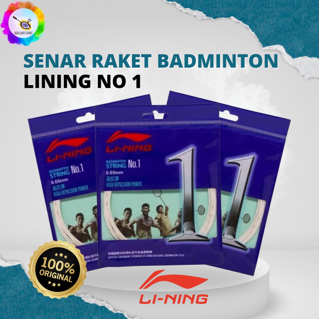 SENAR RAKET BADMINTON LINING NO 1 LINING NO 3 ASLI ORI ORIGINAL