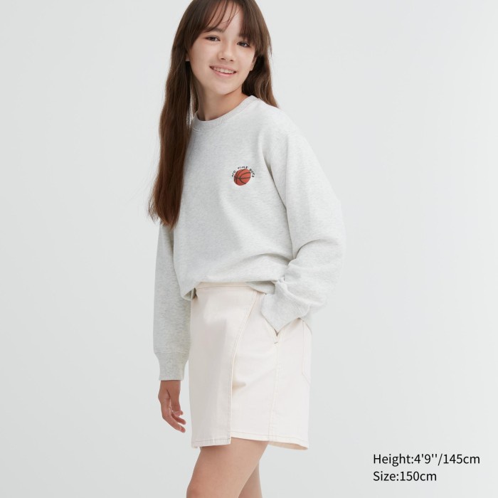 UNIQLO GIRLS Rok Model Celana Denim 464679 Anak
