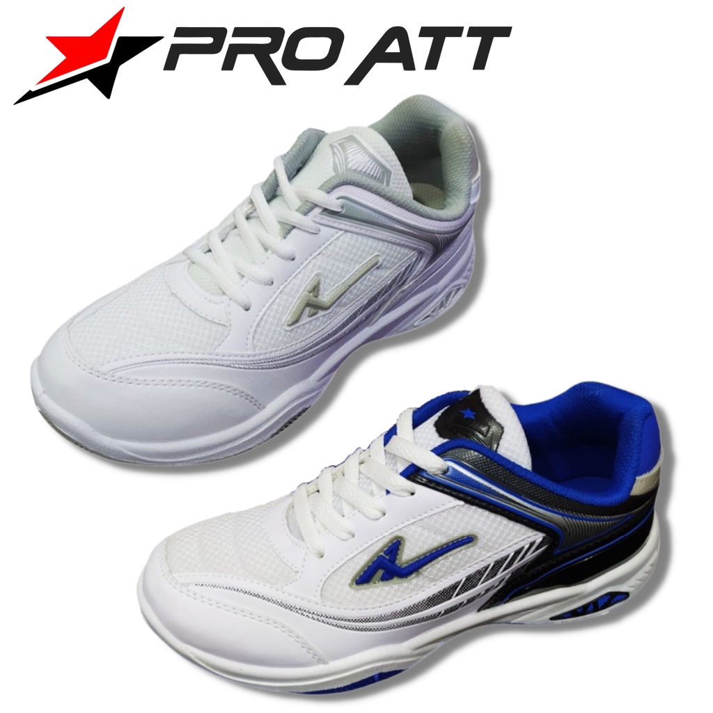 PRO ATT BSD 640 SEPATU OLAH RAGA BADMINTON WARNA PUTIH BIRU TUA