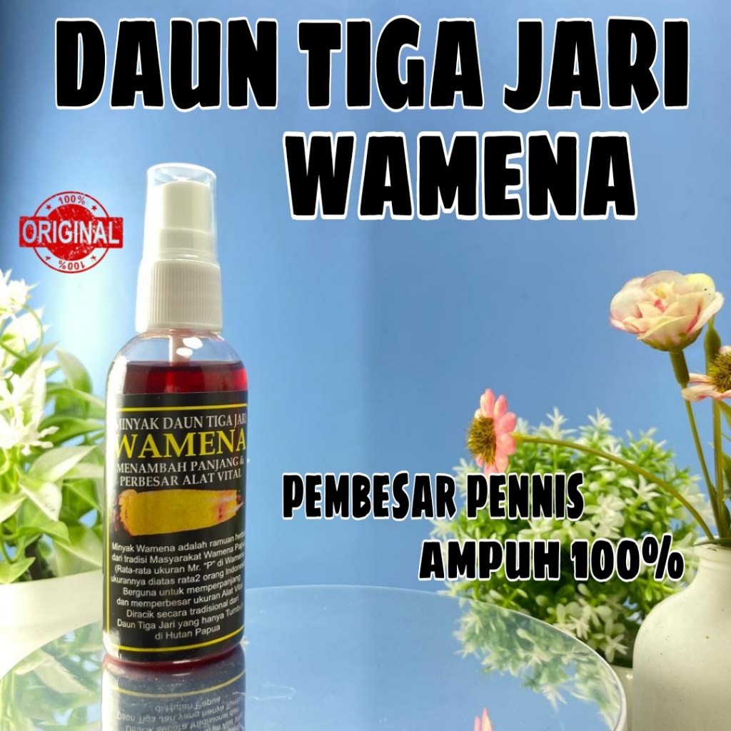 Silicon Elastis Berduri Halus DAUN TIGA JARI WAMENA minyak pembesar penis obat pembesar kelamin pria