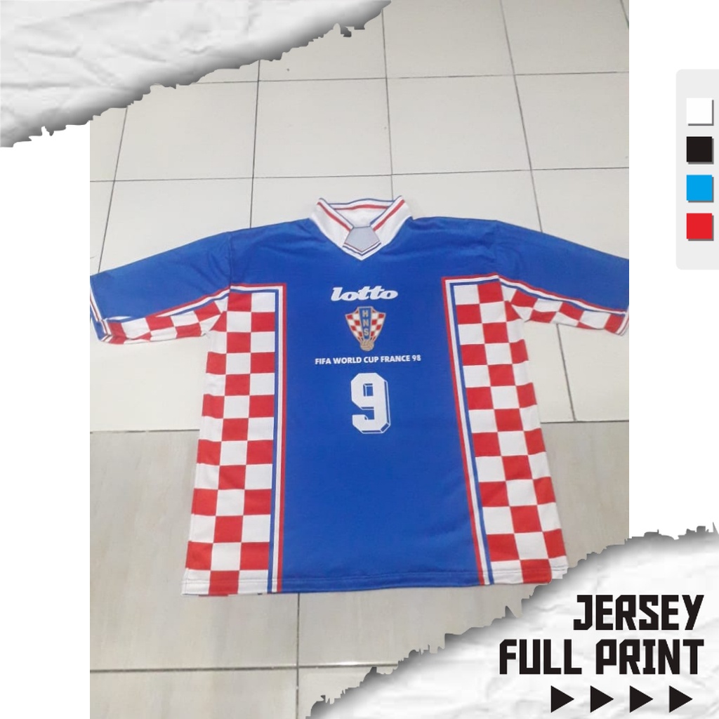 Jersey Kroasia 1998 Full Printing