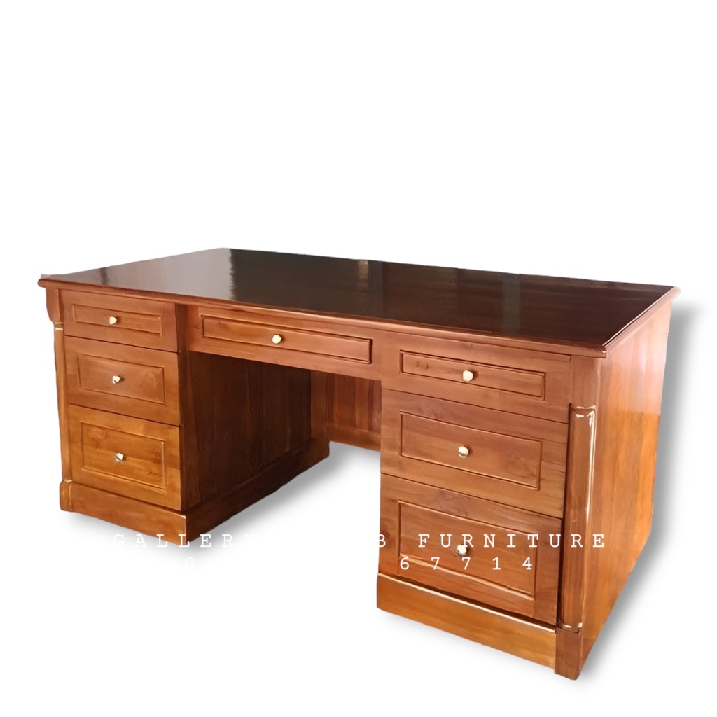 MEJA DIREKTUR JATI - MEJA KERJA DIREKTUR - MEJA KANTOR JATI