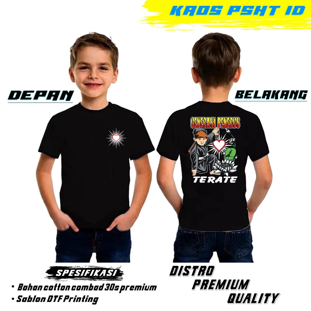 KAOS TERATE KIDS Generasi Penerus PSHT - Kaos Aank PSHT