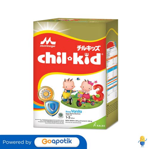 

Morinaga Chil Kid Gold 3 Susu Formula Usia 1-3 Tahun Rasa Vanila 800 Gram Dus